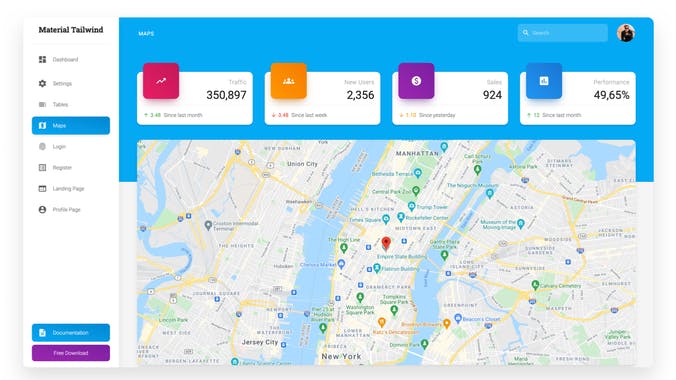 Material Tailwind Dashboard React