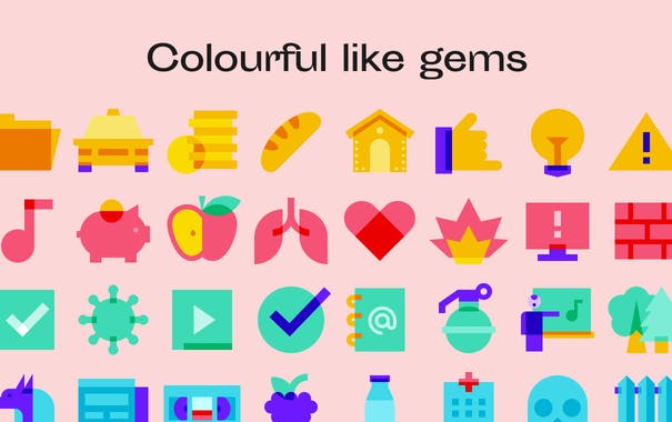 Color Glass Icons by Icons8