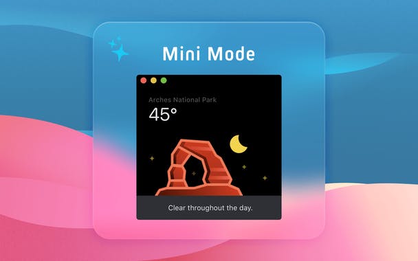 Weather mini for Mac