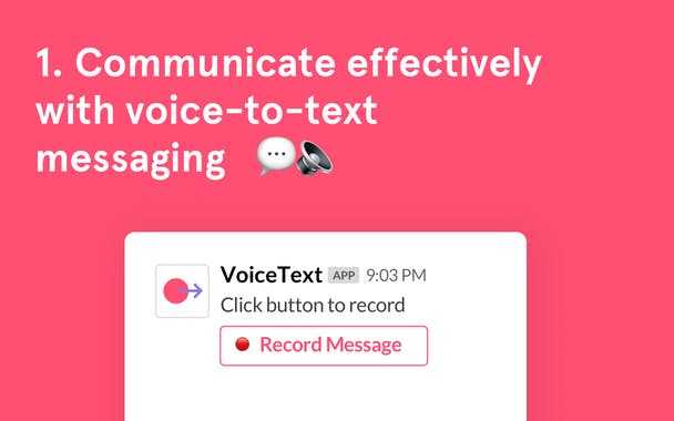 VoiceText for Slack