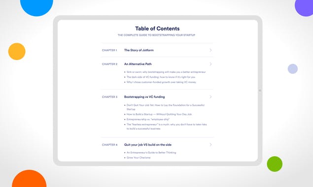 Bootstrapping Guide by Jotform