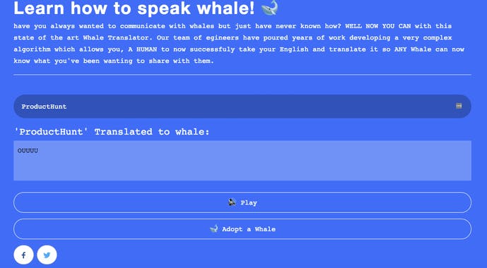 Whale Talk