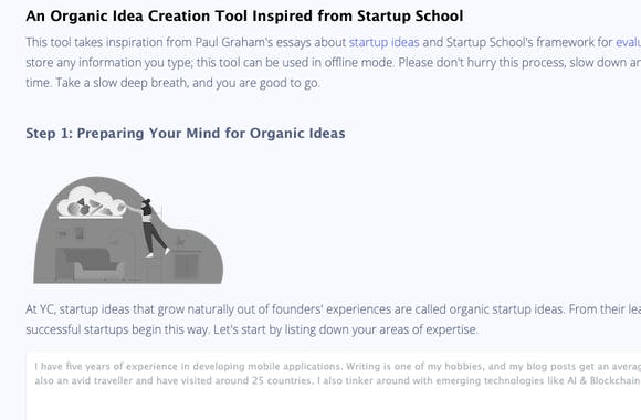 Organic Ideation Tool