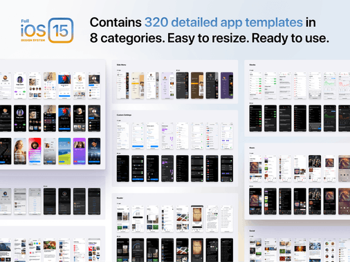 Full iOS 15 UI Kit 
