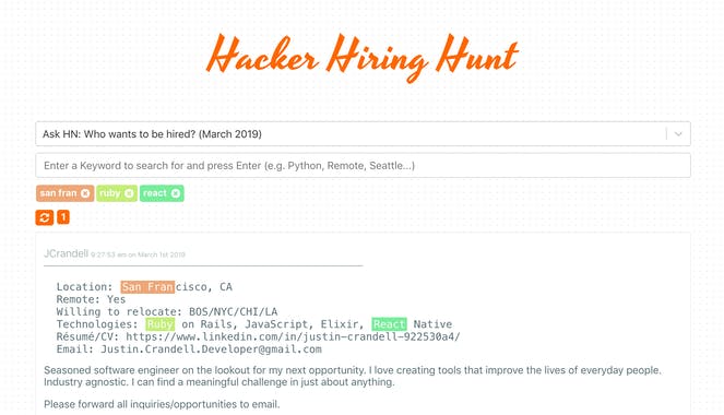 Hacker Hiring Hunt