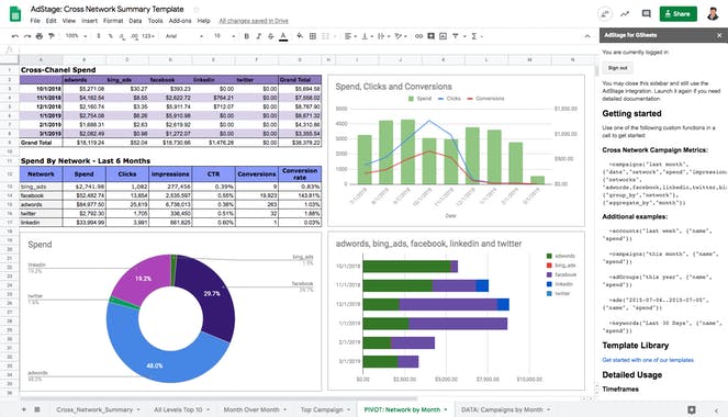 AdStage for Google Sheets