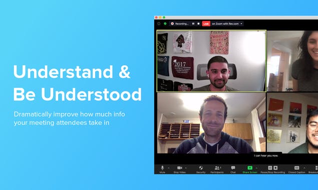 Rev Live Captions for Zoom