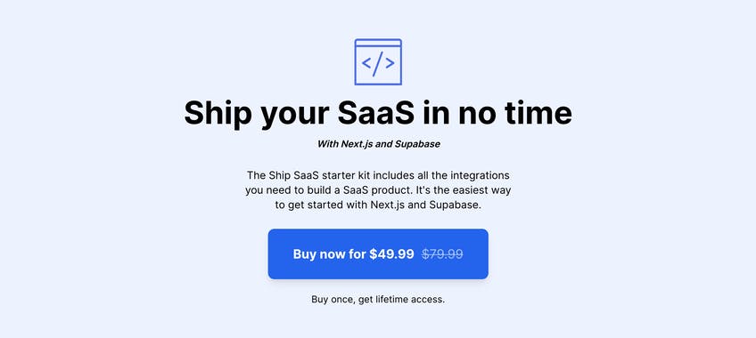 Ship SaaS