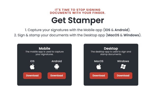 Stamper