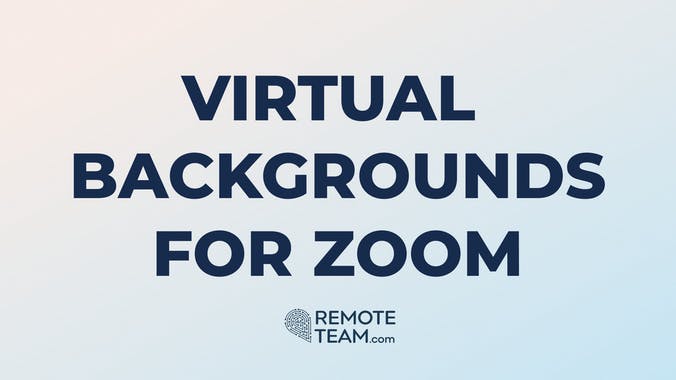 Free Zoom Backgrounds by RemoteTeam.com