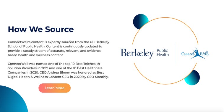 ConnectWell & UC Berkeley Public Health