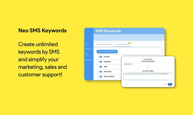 Neo SMS Keywords