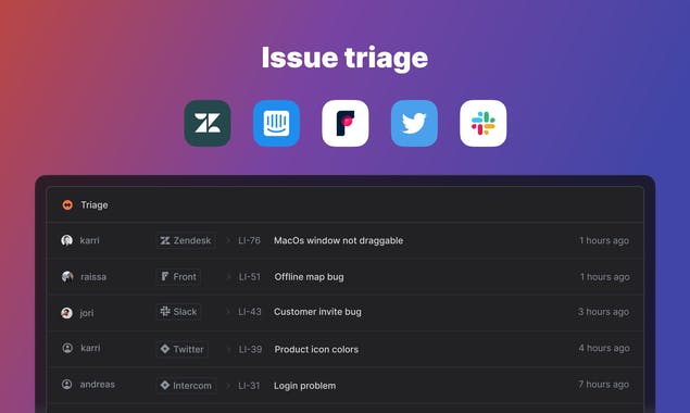 Triage & Timeline by Linear