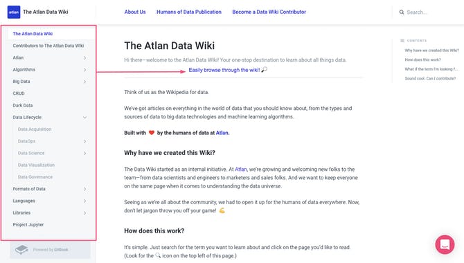 The Atlan Data Wiki
