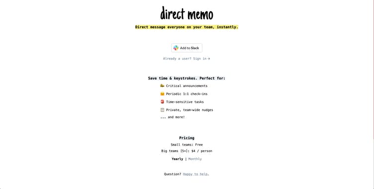 Direct Memo