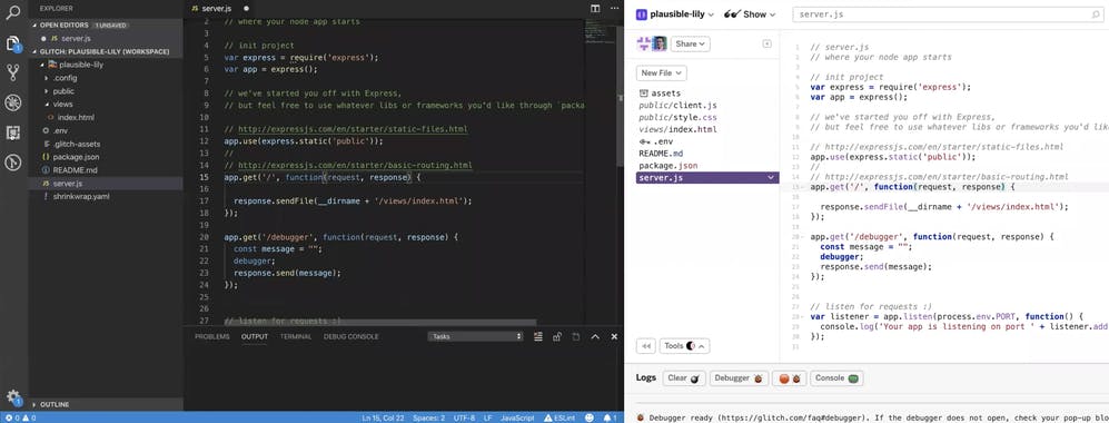 Glitch for VS Code