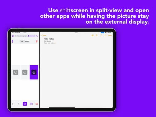 shiftscreen for iPad and iPhone
