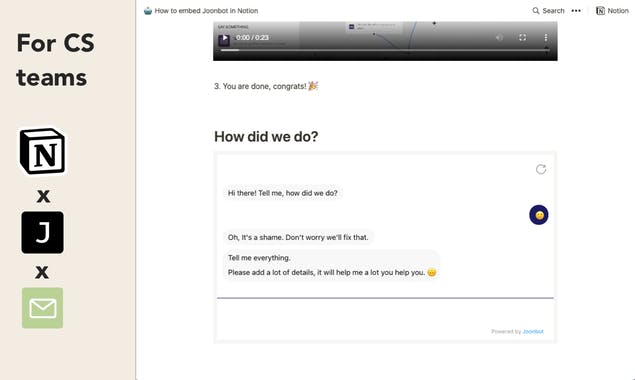 Chatbot in Notion