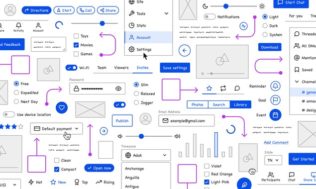 Lo-fi Wireframe Kit for Figma