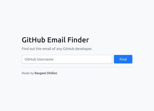 GitHub Email Finder