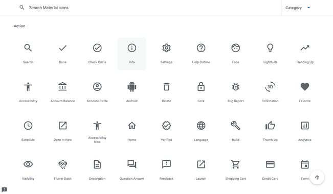 Google Fonts Icons