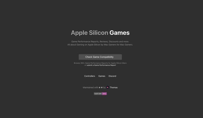 Apple Silicon Games
