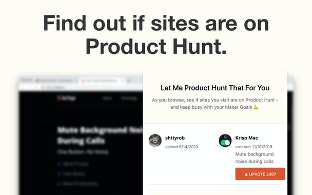 Let Me Product Hunt That For You