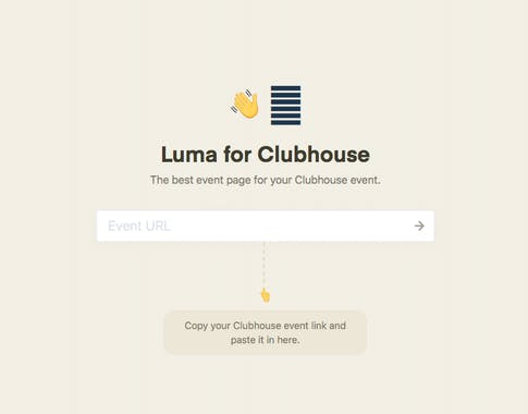 Luma for Clubhouse