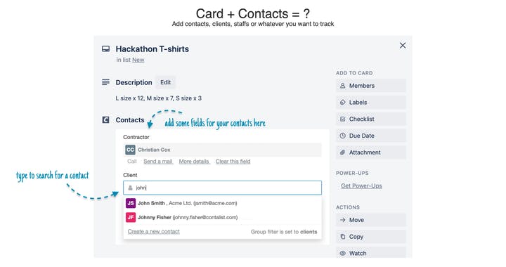 Contalist for Trello