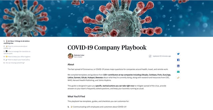 COVID-19 Operators Playbook