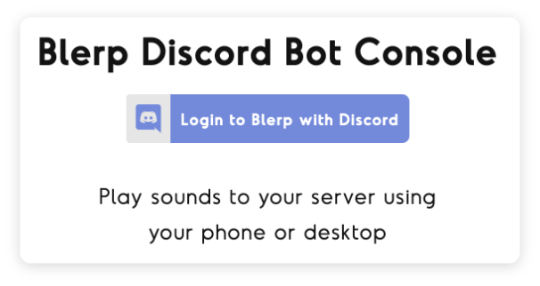 Blerp Discord Soundboard Bot