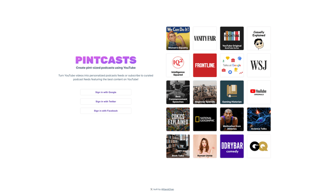 Pintcasts