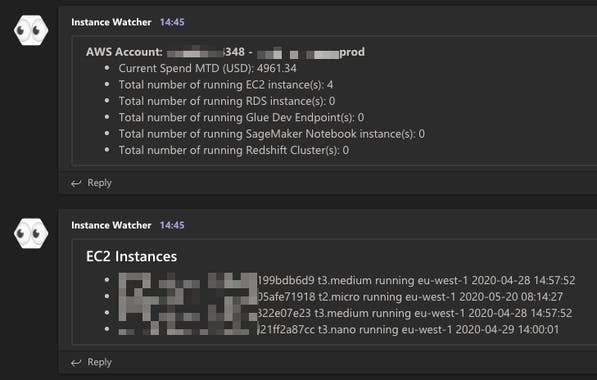 AWS Instance-Watcher