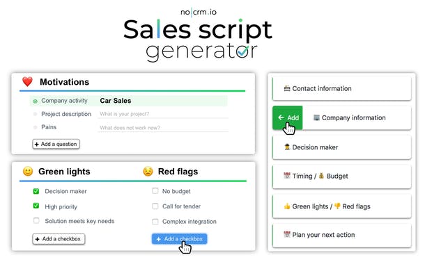 Sales Script Generator by noCRM.io