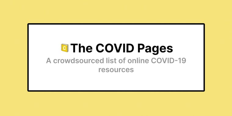 The COVID Pages