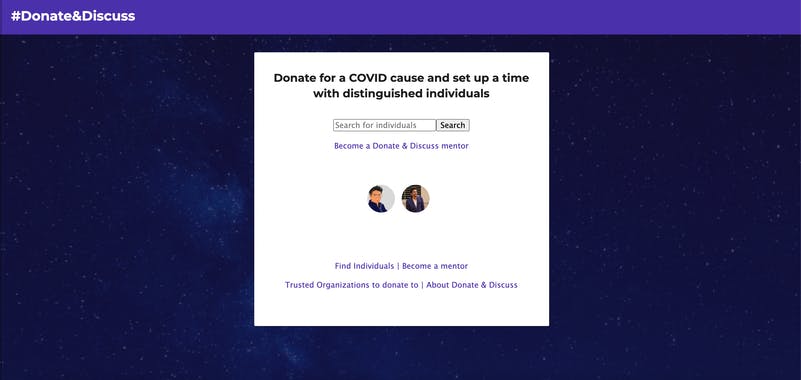 Donate and Discuss