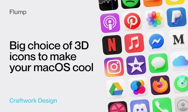 Flump 3D icons for MacOS