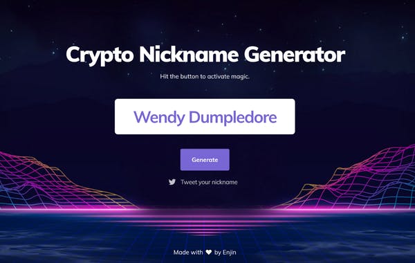 Crypto Nickname Generator