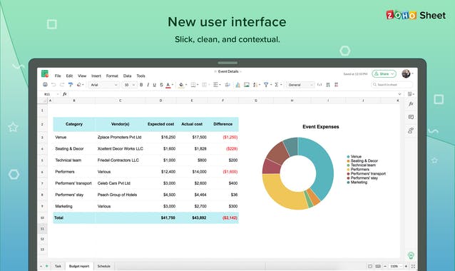 Zoho Sheet