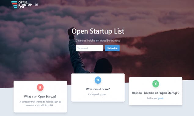 Open Startup List