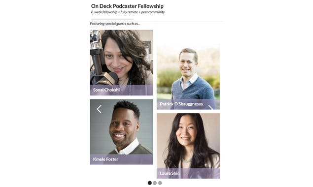 On Deck Podcaster Fellowship