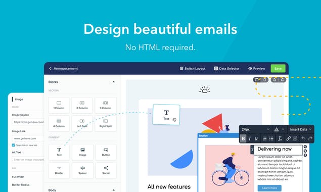 Drag and Drop Email Editor by Vero