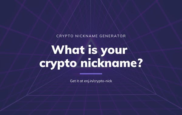 Crypto Nickname Generator