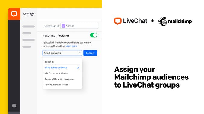 Mailchimp for LiveChat