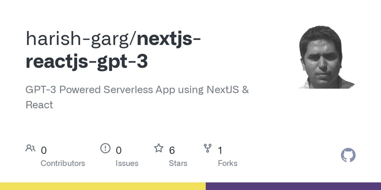 Serverless NextJS/GPT-3 Template