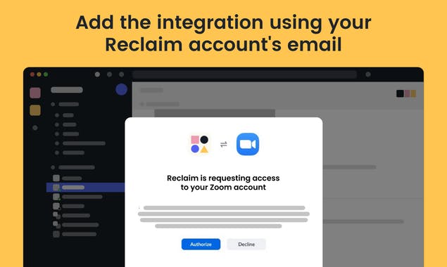 Zoom + Slack Sync by Reclaim.ai