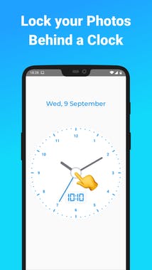 Secret Clock Photo Locker App