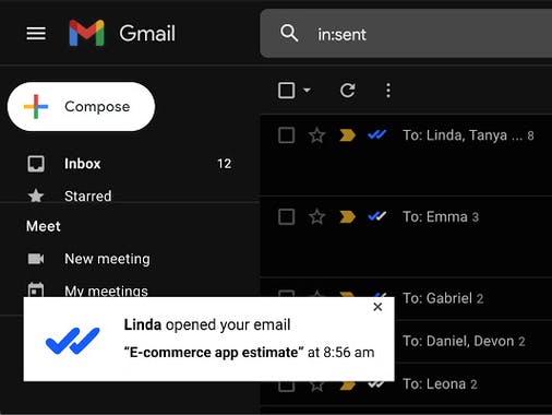 Doubletick for Gmail