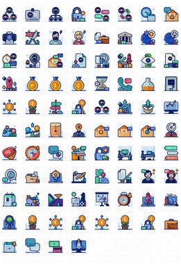 1000 Detailed Creative Icons