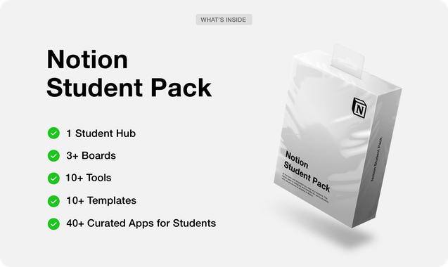 Notion Student Pack